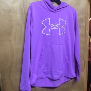 Under Armour size large hooded sweatshirt - purple